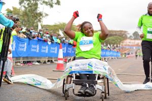 Caroline Wanjira - 21km Wheelchair Race Women Champion (1)